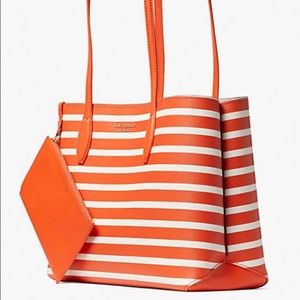 🗣SALE💥KateSpade allday sailingstripe largetote🌸